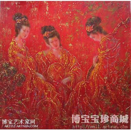 李道信 唐韵系列之柒 类别: 人物油画